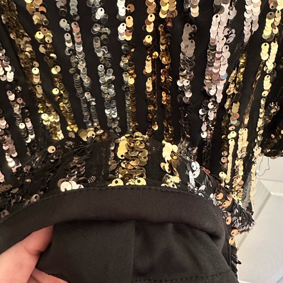 Vince Camuto Sparkle Stripe dress. Size 12. - Picture 2 of 3